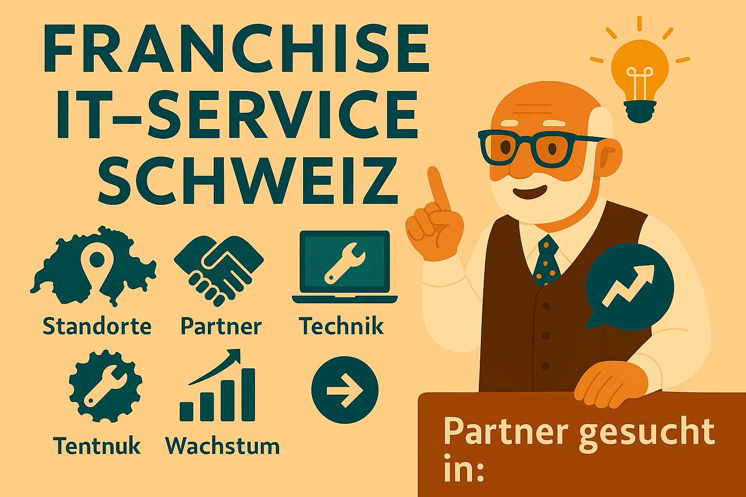 Franchise IT‑Service Schweiz – Partner gesucht in Zürich, Bern, Winterthur & mehr durch PC‑MEISTER Beat Braun
