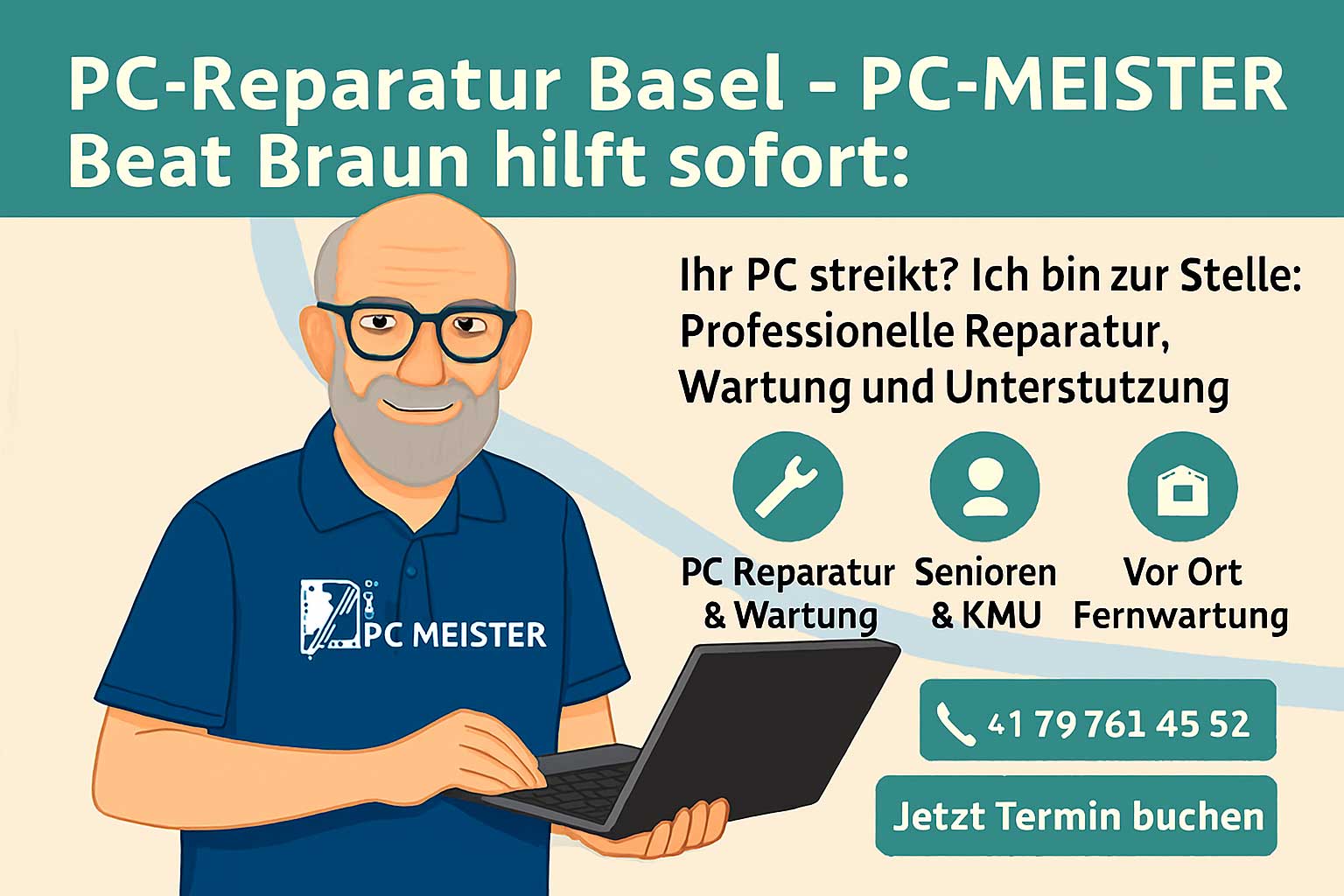 PC-MEISTER – PC-Reparatur Basel vom Profi Beat Braun bietet PC-Reparatur in Basel – schnell, persönlich und zuverlässig